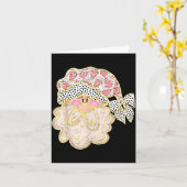 Carte Funny Santa Claus Crochet Xmas Pajamas Holiday Chr (Fleur jaune)