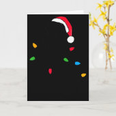 Carte Funny Santa Miniature Schnauzer Christmas Lights D (Fleur jaune)