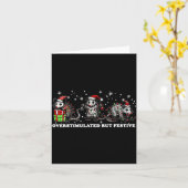 Carte Funny Santa Ossums Overstimulated But Festive Xmas (Fleur jaune)