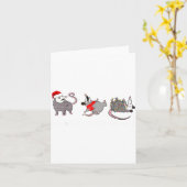 Carte Funny Santa Ossums Overstimulated But Festive Xmas (Fleur jaune)