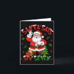 Carte Funny Santa Says Six Seven Christmas 67 Meme Xmas<br><div class="desc">Funny Santa Says Six Seven Christmas 67 Meme Xmas Boys Girls</div>