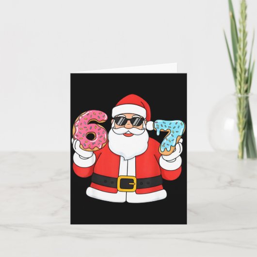 Carte Funny Santa Six Seven 67 Ice Cream Drip Christmas (Devant)