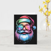 Carte Funny Santa Sungles Christmas Holiday Men Women Ki (Fleur jaune)