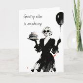 Carte Funny Sarcastic Aging Birthday  (Devant)