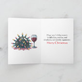 Carte Funny Sarcastic Christmas Humor (Intérieur)