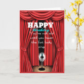 Carte Funny sarcastic happy birthday wish (Fleur jaune)