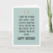 Carte Funny & Sarcastic Old Age Humor Happy Birthday (Devant)