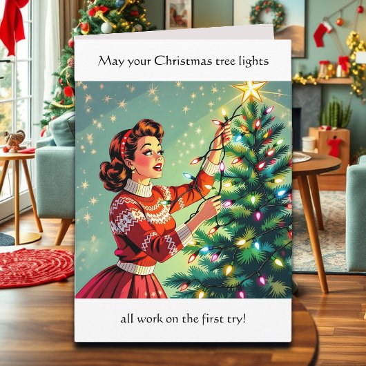 Carte Funny Sarcastic Retro Christmas Humor