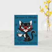 Carte Funny Sarcastic Rude Sayings Sarcasm And Attitude (Fleur jaune)