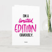 Carte Funny Sarcastic Self-Love Quote (Dos)