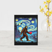 Carte Funny Sasquatch Bigfoot Coeur Valentines Jour Garç (Fleur jaune)