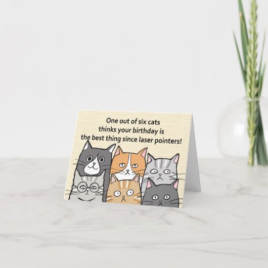 Carte Funny Sassy Amoureux des chats Personnalisable Cha (Devant)