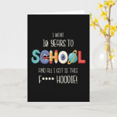 Carte Funny School (Fleur jaune)