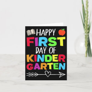 Carte Funny School Enseignant Étudiant Heureux Premier J
