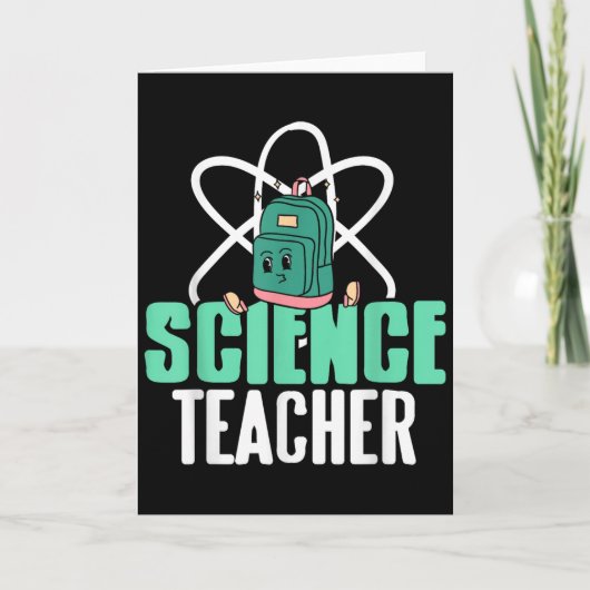 Carte Funny Science Teacher Backpack School Humor (Devant)