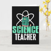 Carte Funny Science Teacher Backpack School Humor (Fleur jaune)
