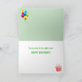 Carte Funny Scottish Highland Steer Anniversaire (Intérieur)