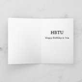 Carte Funny Senior Texting Code (Intérieur)
