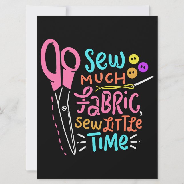 Carte Funny Sewing (Devant)