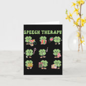 Carte Funny Shamrock Speech Therapy St Patrick's Day Slp (Fleur jaune)
