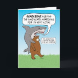 Carte Funny Shark and Bear Quest Anniversaire<br><div class="desc">Cette drôle de carte d'anniversaire présente un requin et un ours (SharkBear !) ensemble sur une quête dans laquelle ils recherchent différentes choses très différentes. © 2015 Chuck Ingwersen</div>