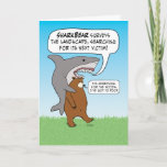 Carte Funny Shark and Bear Quest Anniversaire<br><div class="desc">Cette drôle de carte d'anniversaire présente un requin et un ours (SharkBear !) ensemble sur une quête dans laquelle ils recherchent différentes choses très différentes. © 2015 Chuck Ingwersen</div>