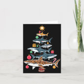 Carte Funny Shark Christmas Tree (Devant)