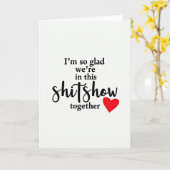 Carte Funny Shitshow Love Card (Fleur jaune)
