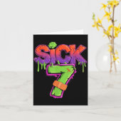 Carte Funny Sick Seven 67 Funny Meme Sick Of 7  (Fleur jaune)