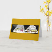 Carte Funny Siegfried et Freud Card (Fleur jaune)