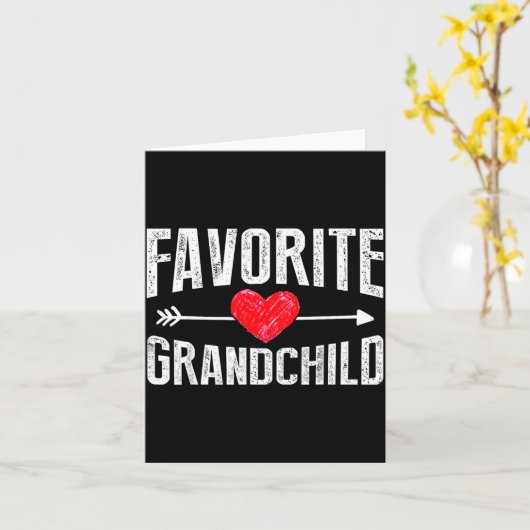 Carte Funny Siled Granhildren Favorite Granhild (Fleur jaune)