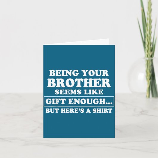 Carte Funny Sister Sarcastic Sibling Humor Quote From Br (Devant)