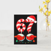Carte Funny Six Seven 67 Christmas Candy Cane  (Fleur jaune)