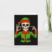 Carte Funny Six Seven 67 Meme 6 7 Christmas Elf Hand Boy (Devant)