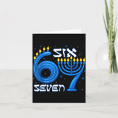 Carte Funny Six Seven 67 Meme Sarcastic Hanukkah Chanuka (Devant)