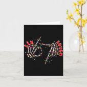 Carte Funny Six Seven 6 7 Meme Couple Christmas Hand Ske (Fleur jaune)