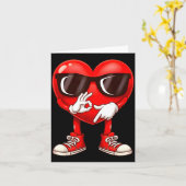 Carte Funny Six Seven 6 7 Meme Heart Valentines Day Men (Fleur jaune)