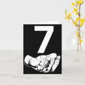 Carte Funny Six Seven Gen Alpha Slang Meme 6 7 Matching (Fleur jaune)