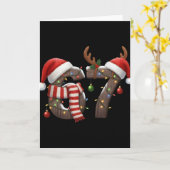 Carte Funny Six Seven Meme 6-7 Xmas 67 Christmas Lights (Fleur jaune)