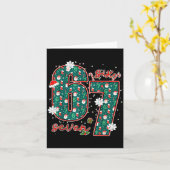 Carte Funny Six Seven Meme Christmas 67 Xmas Holiday 6 7 (Fleur jaune)