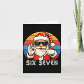 Carte Funny Six Seven Meme Christmas Cool Santa Saying 6 (Devant)