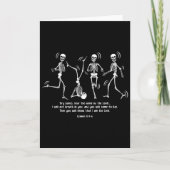 Carte Funny Skeleton Dancing Dry Bones Come Alive Hallow (Devant)
