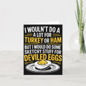 Carte Funny Sketchy Stuff For Deviled Eggs Saying Food H (Devant)