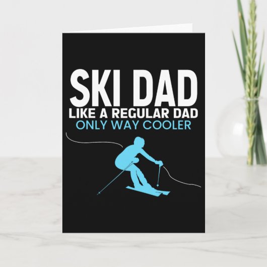 Carte Funny Ski Dad Fathers Day - Cool Skier For Men Dad (Devant)