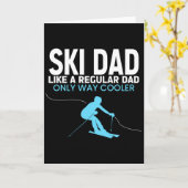 Carte Funny Ski Dad Fathers Day - Cool Skier For Men Dad (Fleur jaune)