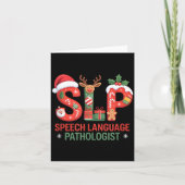 Carte Funny Slp Christmas Speech Language Pathologist Ho (Devant)