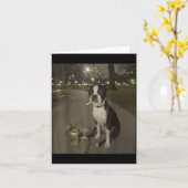 Carte Funny Smoking Dog Meme Cigarette Gen Z Meme Dog Lo (Fleur jaune)