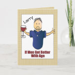 Carte Funny Snarky Birthday Card pour Homme Mature<br><div class="desc">Est-ce que quelqu'un que vous connaissez est prêt pour un "humour de la vieillesse" Cette carte drôle peut être personnalisée avec son nom et son message pour ajouter une touche personnalisée!</div>