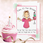 Carte Funny Snarky Sarcastic Female 40e anniversaire<br><div class="desc">Aime-t-elle une carte d'anniversaire avec une grande punchline ? Personnalisez cette carte drôle mais jolie pour elle</div>