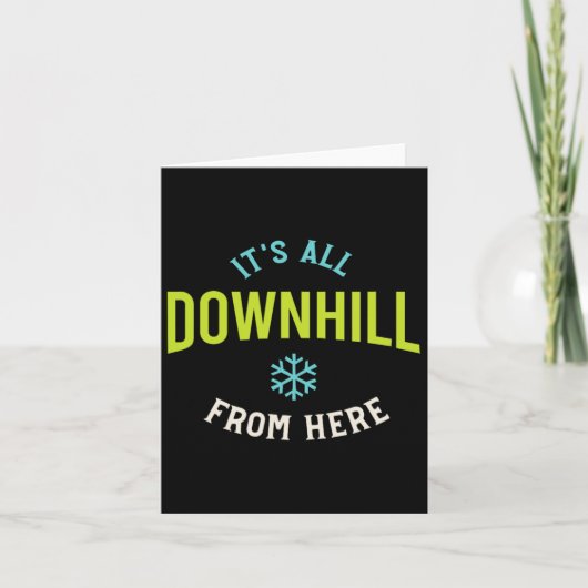 Carte Funny Snowboard (Devant)